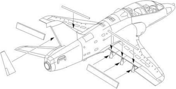 Produktbild CMK BAe Hawk 100 series control surfaces