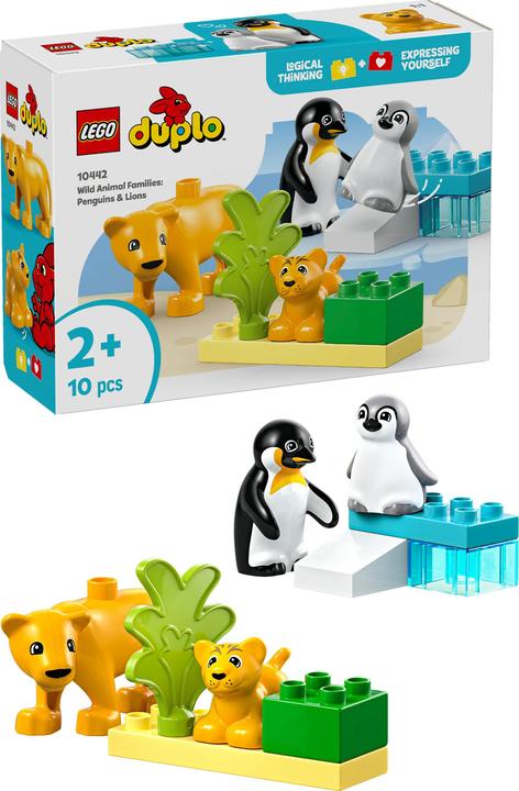 Produktbild LEGO Wildtier-Familien: Pinguine und Löwen (10442)