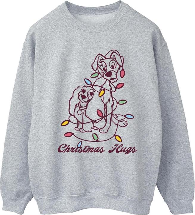 Disney Lady And The Tramp Christmas Hugs Sweatshirt