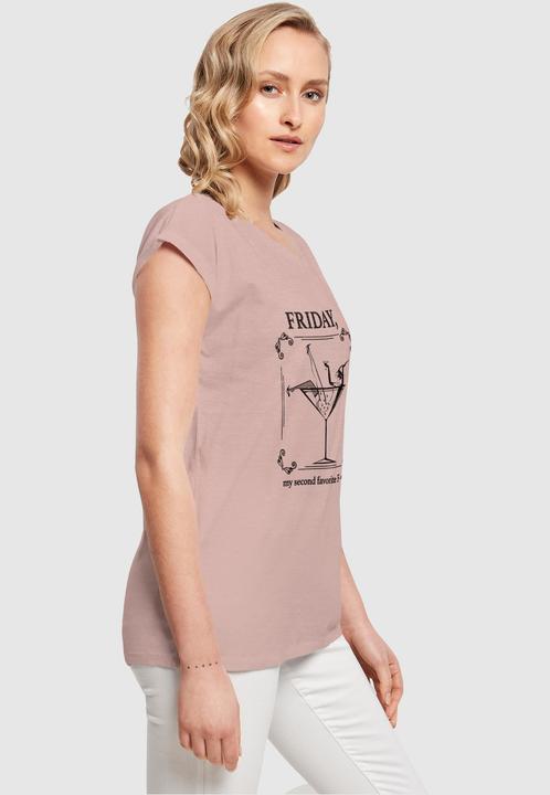 Actual product image Mister Tee Ladies F-Word Extended Shoulder Tee - 125199 (S)