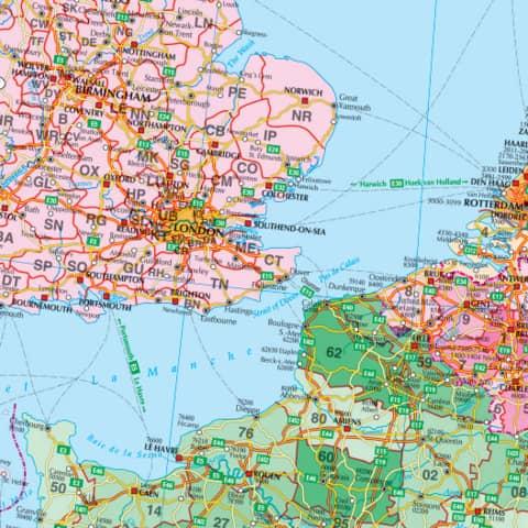 Actual product image Franken Map Board Europe pinnable (Bulletin board)