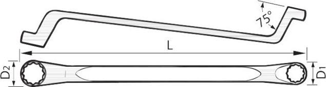 Produktbild Stahlwille Doppelringschlüssel (8 mm, 10 mm)