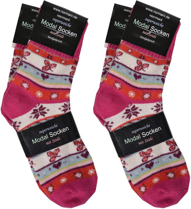Actual product image Normani 4 pairs of fine socks with silk and modal (pack of 4, 39 - 42)