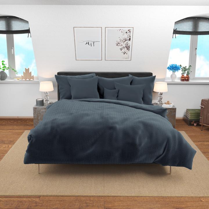 Immagine prodotto Lotus Bettwaren Seersucker di raso (Copripiumino, 200 x 210 cm)