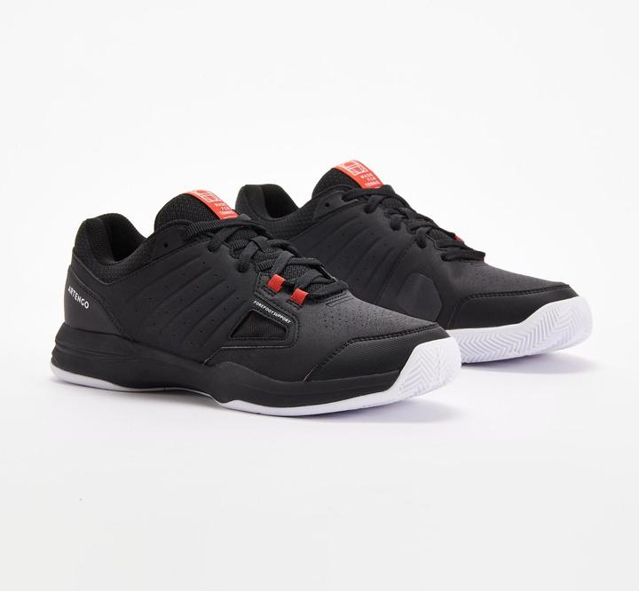 Image du produit Artengo Chaussures de Tennis Hommes Terre Battue - TS 500 noir/rouge (43)
