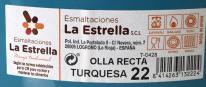 Produktbild Esmaltaciones La Estrella rechteckiger Topf mit Deckel 22cm türkis (22 cm, Pfannenset + Topfset, Stahl)