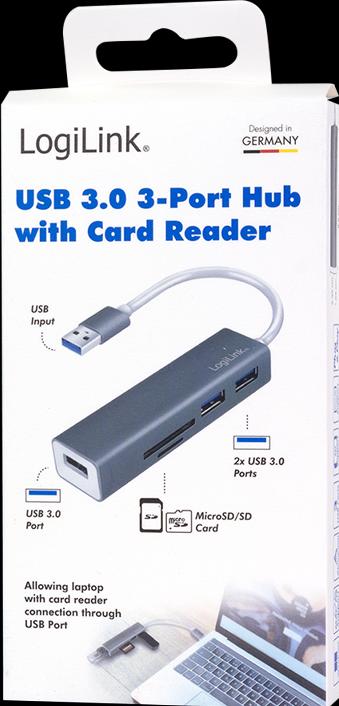 Immagine prodotto LogiLink UA0306 (USB-C, 3 Porti)