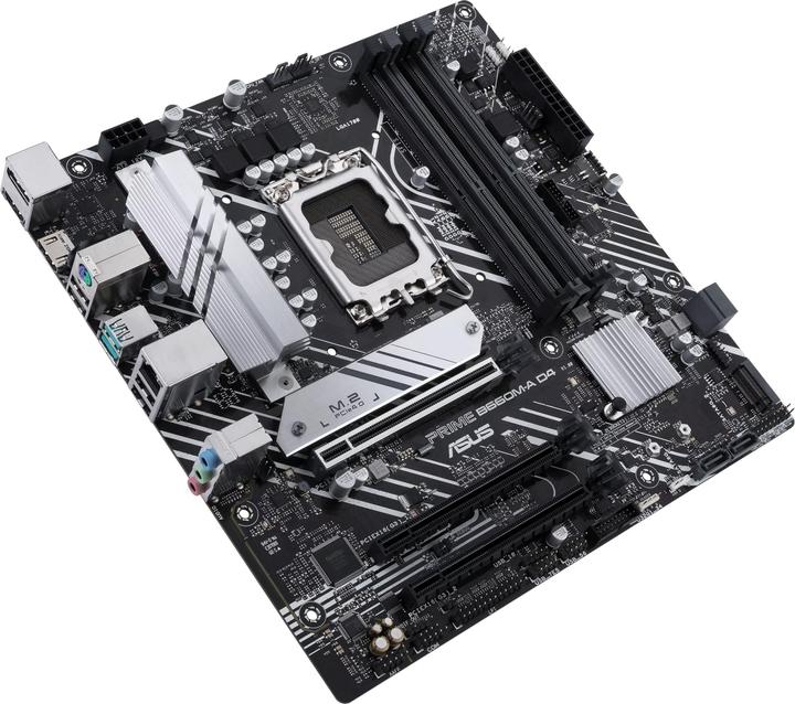 Actual product image ASUS MB PRIME B660M-A D4-CSM (Intel,1700,DDR4,mATX) (LGA 1700, Intel B660, mATX)