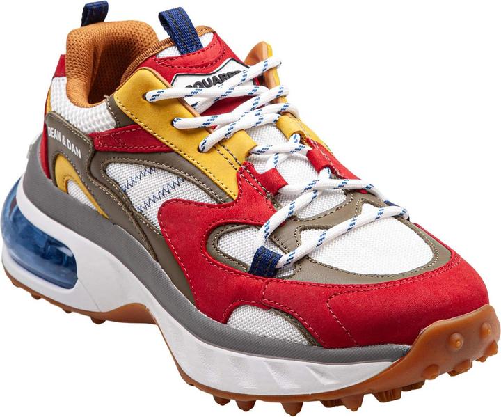 Actual product image Dsquared2 multicolor suede and mesh bubble sneakers (42)