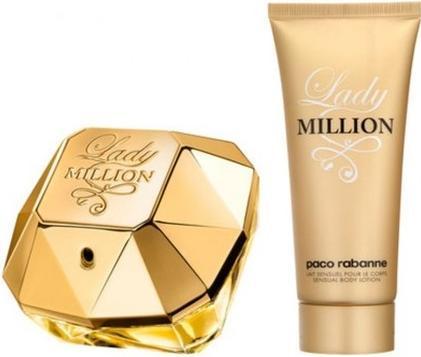 Immagine prodotto Paco Rabanne Lady Million Eau De Parfum 80ml And Body Lotion 100ml (Set profumo)