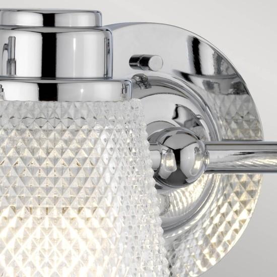 Actual product image Elstead Lighting Hudson LED wall light G9 4-fold polished chrome clear IP44 (1200 lm, G9)