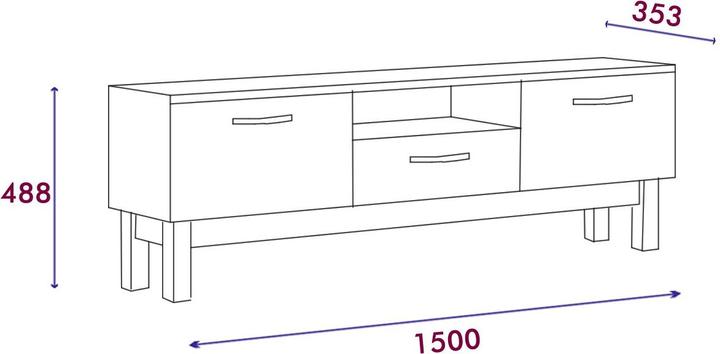 Actual product image Kalune Design Fabienne (150 x 49 x 35 cm)