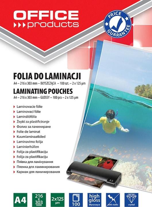 Actual product image Office Products Film for laminating, A4, 2x125 micron, glossy, 100 pcs, transparent (A4, 100 Piece, 250 µm)