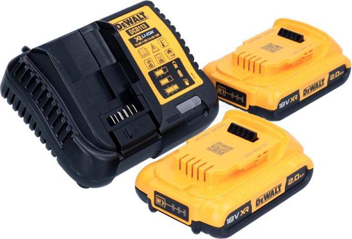 Produktbild DeWalt DCF 887 D2 Akku Schlagschrauber 18 V 205 Nm 1/4" Brushless + 2x Akku 2,0 Ah + Ladegerät (Akkubetrieb)