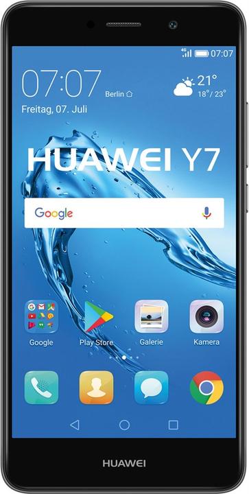 Actual product image Huawei Y7 (16 GB, Gray, 5.50", Hybrid Dual SIM, 12 Mpx, 4G)