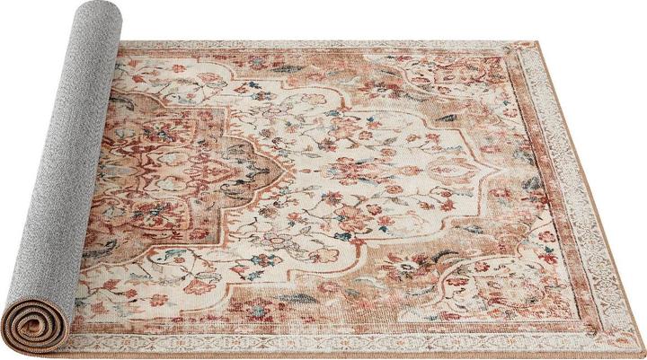 Produktbild Songmics Wohnzimmerteppich Rutschfest Vintage Beige 120 x 170 cm (120 x 170 cm)
