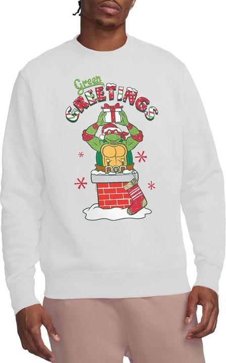Immagine prodotto Teenage Mutant NT Green Greetings Felpa Scena di Natale Adulto Unisex (S)