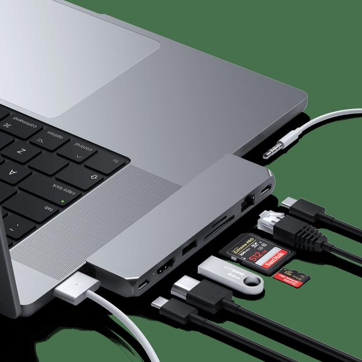Immagine prodotto Satechi Dual USB-C Pro Hub Max (USB-C, 7 Porti)