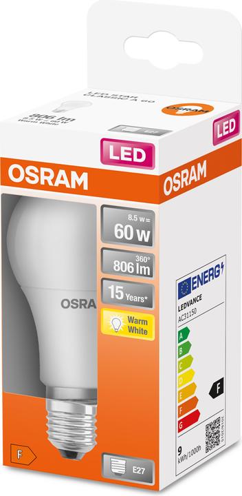 Actual product image Osram Star LED (E27, 8.50 W, 806 lm, 1 x, F)