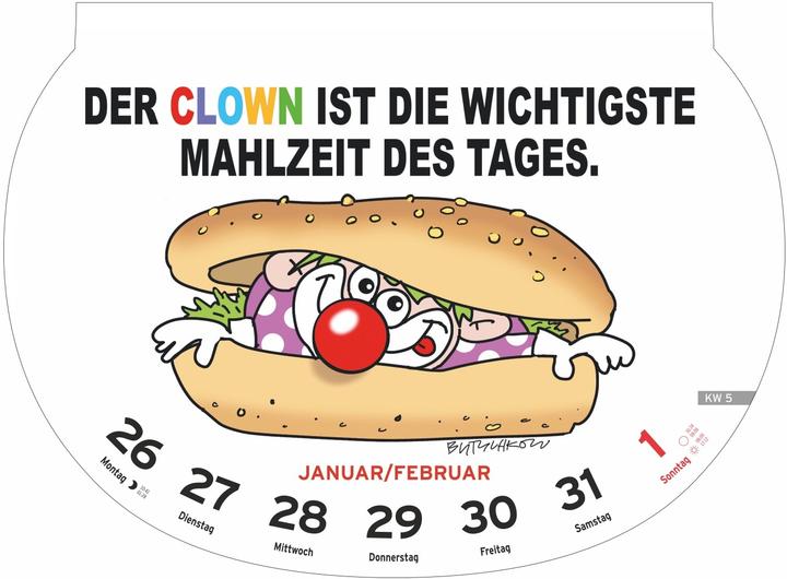 Produktbild Heye Bildkalender Dumme Sprüche (Harter Einband, Deutsch)