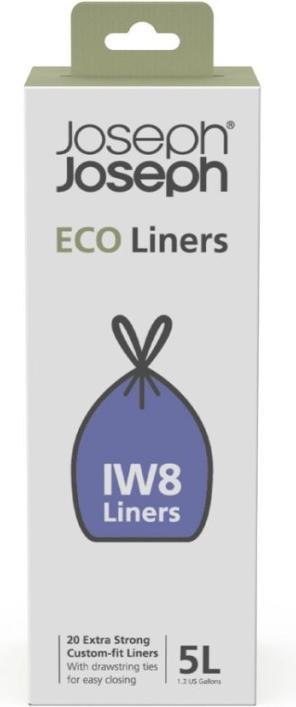 Joseph Joseph IW8 5l Sacs poubelle recyclés pack de 20 (20 x, 5 l)