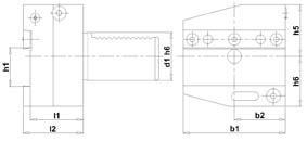 Image du produit Magni FORTIS VDI Support de tronçonnage droit AR 30x 26mm