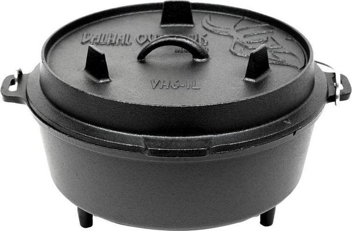 Image du produit KG Ventura Braisière 6,1 L+2L Contenu du couvercle avec pieds (Fonte)
