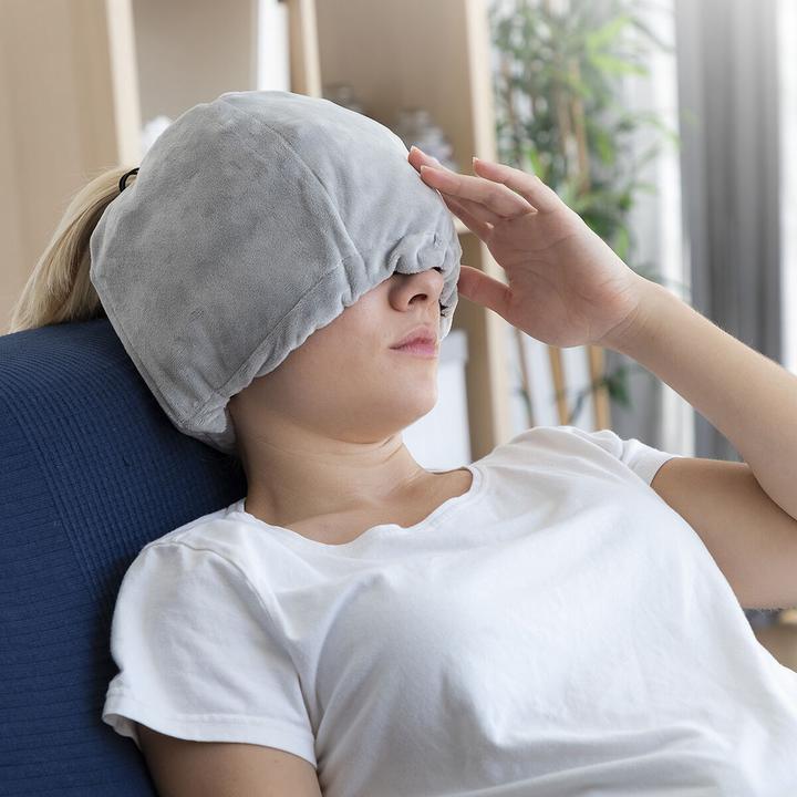 Immagine prodotto InnovaGoods Cappello in gel Hawfron Emicrania e Relax Grigio
