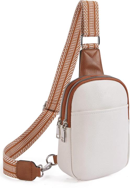 Only-Bags.Store Mini-Umhängetasche aus PU-Leder, Umhängetasche im Retro-Stil, modische Brust-Handytasche