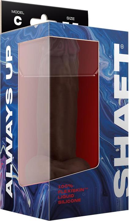 Produktbild Shaft Model C 19,05 cm Liquid Silicone Dong With Balls Mahogany Black