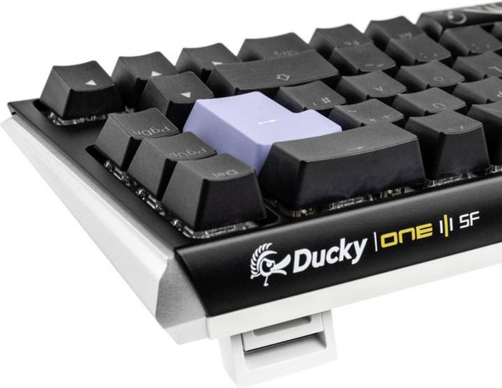 Actual product image Ducky One 3 Classic Black/White SF Gaming Keyboard, RGB LED - MX-Black (DE, Cable)