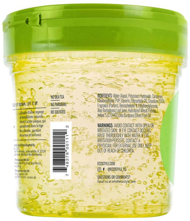 Valori nutrizionali e ingredienti Eco Style Olive Oil (Gel per capelli, 473 ml)