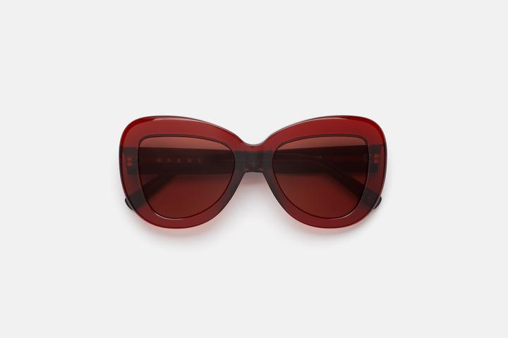Actual product image Marni Sunglasses MGZ CRYSTAL BORDEAUX
