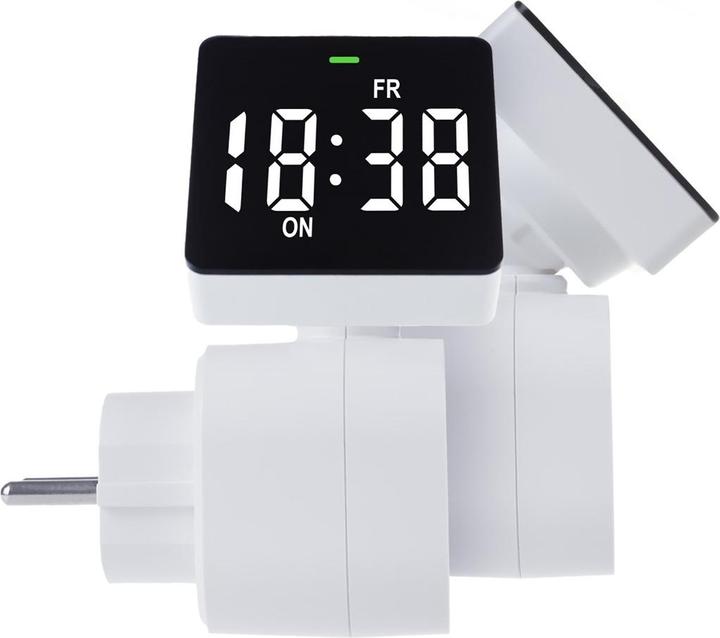 Produktbild Greenblue digitale Zeitschaltuhr max. Belastung 16A IP20 GB610 E