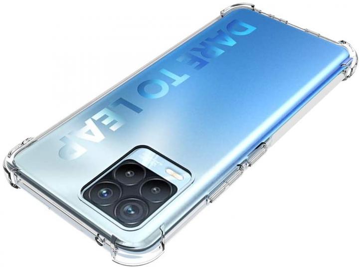 Actual product image Screenguard Realme 8 5G Case Crystal Soft Airbag Bumper (Realme 8 5G)