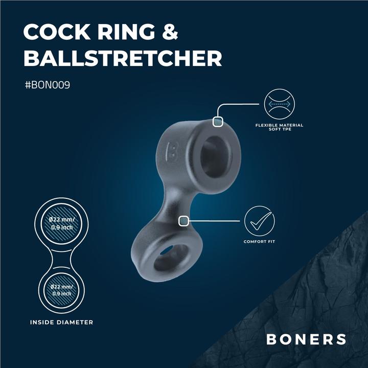 Productafbeelding Boners Cock Ring & Ball Stretcher (2.20 cm)