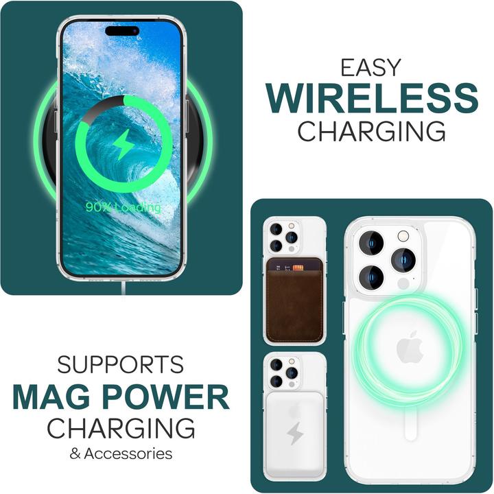 Immagine prodotto Nalia Custodia rigida trasparente con MagSafe (Apple iPhone 15 Pro Max)