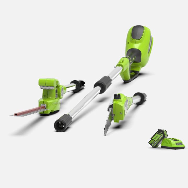 Image du produit Greenworks G24PSH Kit de coupe et de taille de haies 24V (outil uniquement) (Fonctionnement sur batterie)