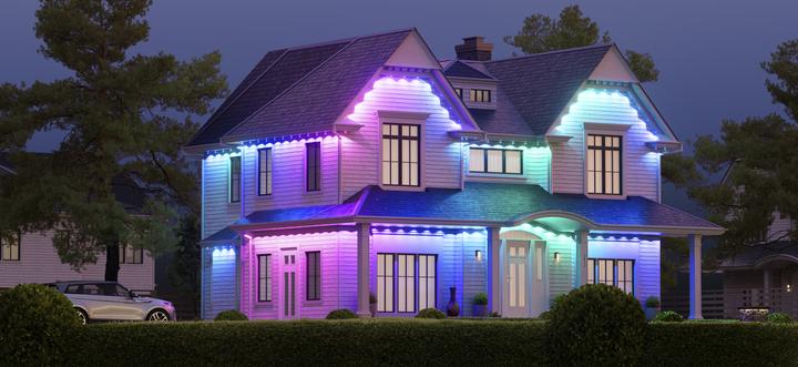 Actual product image Nanoleaf Permanent Outdoor Lights Smarter Kit 15 Meter (RGBW, 1500 cm, Outdoor)