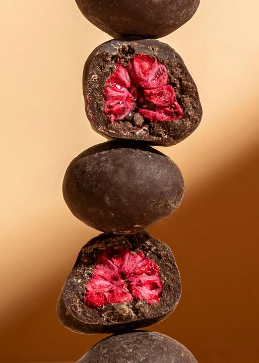 Immagine prodotto KoRo Gefriergetrocknete Himbeeren in dunkler Schokolade (1000 g)