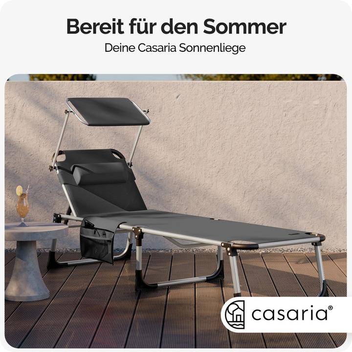 Actual product image Casaria Sun lounger (210 cm)