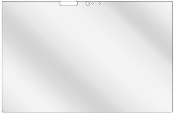 Actual product image Dipos Screen Protector Crystalclear (2 Piece, Thinkpad T570)