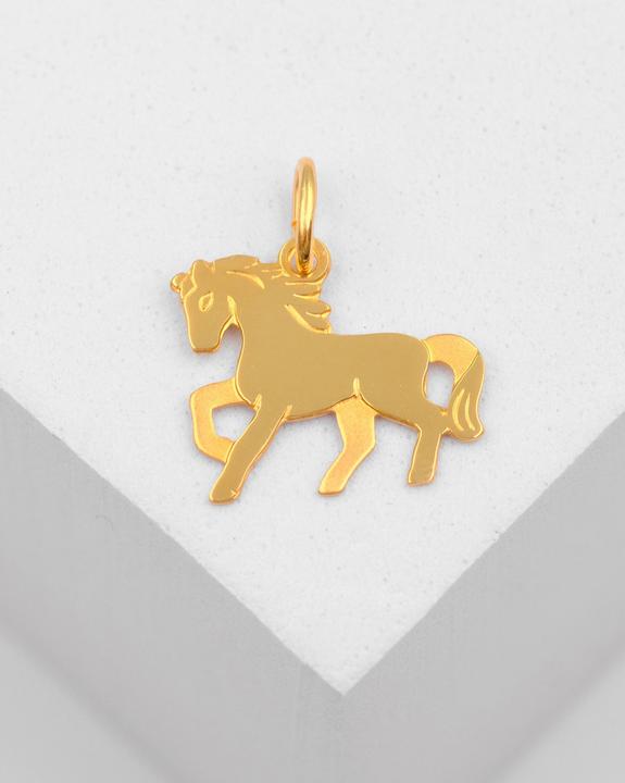 Image du produit Muau Pendant horse yellow gold 750, 17x15mm (Or jaune 750/18K)