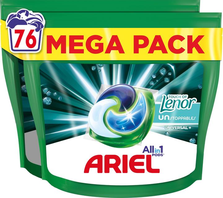 Image du produit Ariel Universel + (76 Cycles de lavage, Pods de lavage)