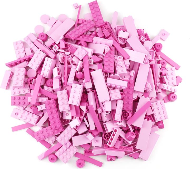 Produktbild LEGO Steine Rosa gemischt - 400 Stück - Pink bricks mix - NEU (LEGO Zubehör)