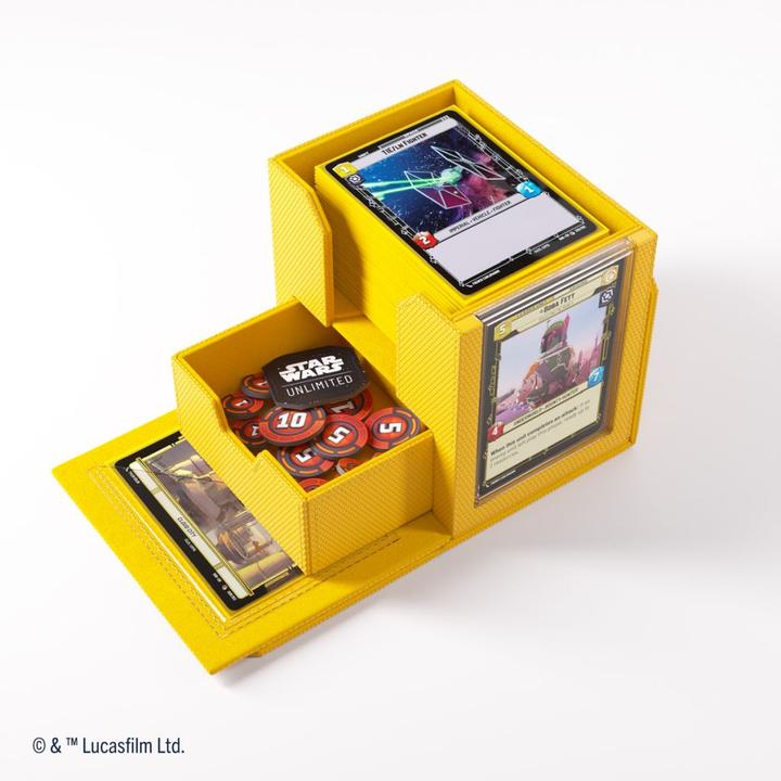 Immagine prodotto Gamegenic GGS20161 - Star Wars: Unlimited Deck Pod, per un massimo di 60 carte a busta doppia, giallo