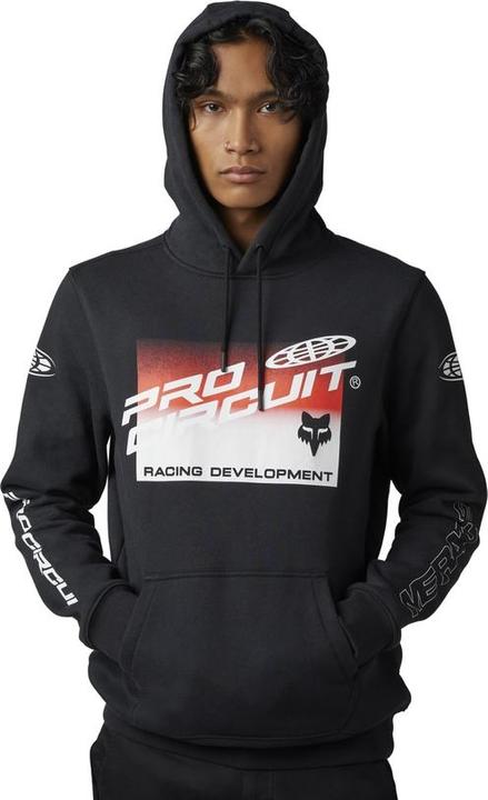 Actual product image Fox Hoody 23 Foyl PC Po Flc Blk L (L)