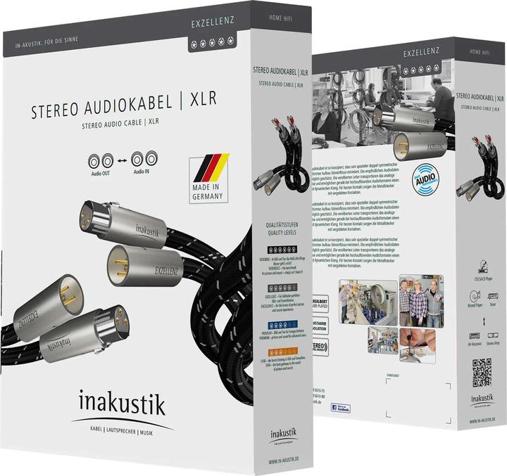 Image du produit Inakustik Excellence Stéréo XLR (0.75 m, XLR)