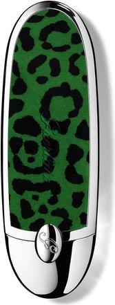 Actual product image Guerlain Rouge G 23 Xmas Lips Case Feline Fantasy (Green, Silver, Black)