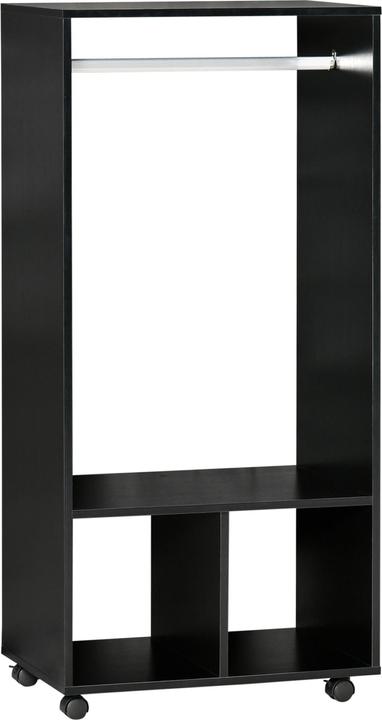 Produktbild Homcom Mobiler Kleiderschrank mit integrierter Kleiderstange (60 x 40 x 128 cm)